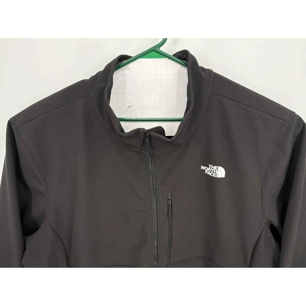 North Face Jacket Men's 4XL Windwall Apex Bionic Full Zip Black Softshell Mock